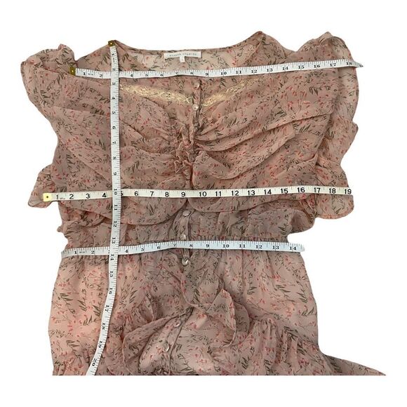 Etophe Studios Women’s  Pink Flower Color , Polyester/ Rayon Dress.Size Large. - Picture 10 of 12